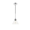 thumbnail image 2 of Living District LD4017D7C Histoire 1 Light Chrome Ceiling Pendant, 2 of 4