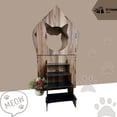 thumbnail image 5 of Indoor Wooden  House for 2 Cats - Spacious Multi-Pet Shelter -  Wood, Cozy Design - Dog Bed, 5 of 6
