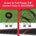 thumbnail image 2 of Manguera de jardín Pocket Hose Ballistic de 22.86 m con conector giratorio, 2 of 9