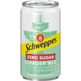 thumbnail image 6 of Schweppes Caffeine Free Zero Sugar Ginger Ale Soda Pop, 7.5 fl oz, 6 Pack Cans, 6 of 10