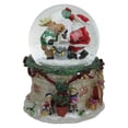 thumbnail image 3 of Northlight LED Lighted Santa and Reindeer Musical Christmas Snow Globe - 5.75", 3 of 4