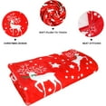 thumbnail image 4 of Christmas Blanket Winter Throw Blanket Holiday Fleece Blankets Red Christmas Throw Blanket Reindeer Fleece Blanket for Couch Sofa Bed 50 x 60 inch, 4 of 6