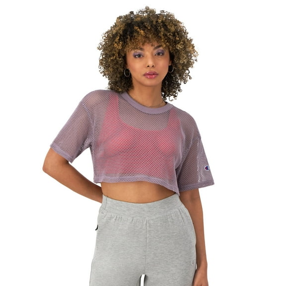 Champion FROSTED PLUM Women's Mesh Shirt, US Medium
