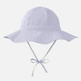 thumbnail image 2 of Gubotare Toddler Sun Hats Girls Boy Kids Girls Sun Hat UV Protection Wide Brim Beach Cap with Ponytail Hole (Dark Blue,Size 2-4 Years), 2 of 4