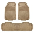 thumbnail image 5 of FH Group PU Leather Integrated Seatbelt Seat Covers, Full Set with Heavy Duty Beige Floor mat, Black Gray, 5 of 8