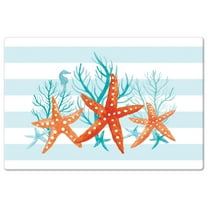 CounterArt "Starfish Stripes" Comfort Kitchen Floor Mat