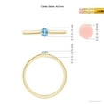 thumbnail image 4 of Angara Natural 0.15 Ct. Aquamarine Solitaire Ring in 14K Yellow Gold for Women (Ring Size: 3.5), 4 of 9