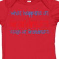 thumbnail image 4 of Inktastic What Happens at Grandma's Boys or Girls Baby Bodysuit, 4 of 5