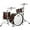 Brown Burst, variant on Ludwig Classic Oak 3-piece Pro Beat Shell Pack With 24" Bass Drum Silver Sparkle