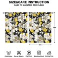 thumbnail image 2 of Floral Window Drapes 2 Panels 42x54 Inch, Rod Pocket Blackout Curtains for Bedroom and Functional Spaces, 2 of 2