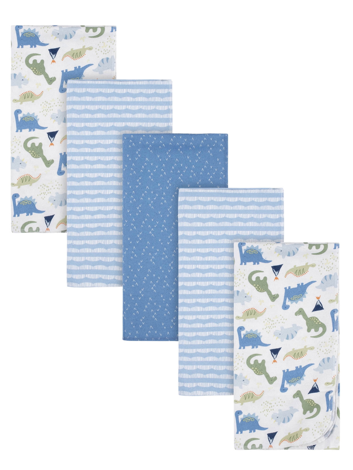 100% Cotton Blue Pea Pod Babies Flannelette Baby Wrap Swaddle Blanket 