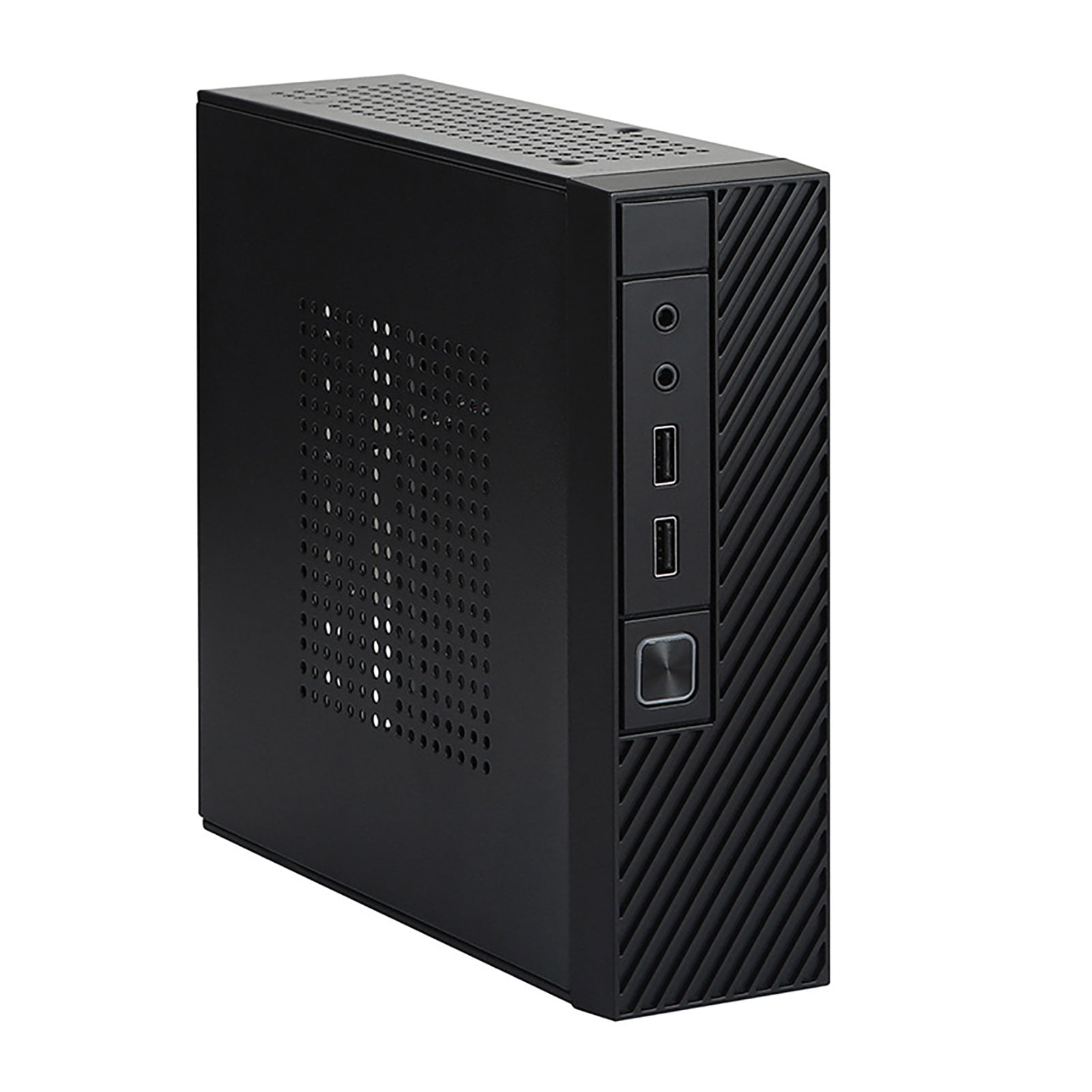 Naierhg Portable Computer Chassis M06 Mini Itx Computer Case Portable Chassis with Quick Heat Dissipation Hd-compatible Audio Ports USB 2.0