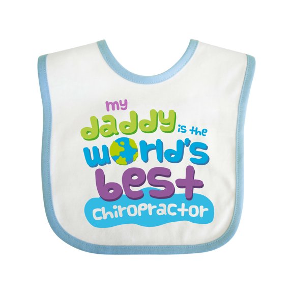 Inktastic Chiropractor Daddy Boys or Girls Baby Bib