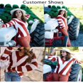 thumbnail image 2 of Pulls pour Femmes Décontractés à Manches Longues Col en V Rayé Pull Tricoté d'Automne, 2 of 4