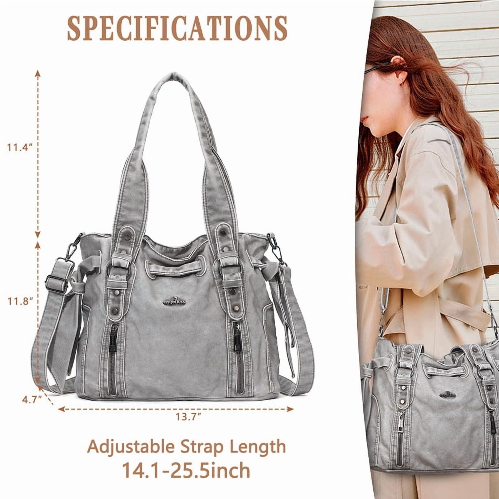 Angel Kiss Purses for Women Vegan Leather wallet and Handbags Crossbody Purses Hobo Purses Tote Satchel Handbags
