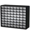 thumbnail image 2 of Akro-Mils 10164, 64 Drawer Plastic Parts Storage Hardware and Craft Cabinet, 20-Inch W x 6-Inch D x 16-Inch H, Black, 2 of 4