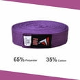 thumbnail image 2 of Fadi Sports Durable Solid Martial Arts Belt for Karate Taekwondo Judo Aikido – Adjustable – Purple – 3, 2 of 7
