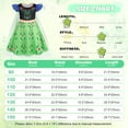 thumbnail image 6 of Benylion Princess Anna Dress With Cape Girls Birthday Party Cosplay Costume Toddler Ruffle Sleeve Fancy Outfit for 9-10 Years, 6 of 6