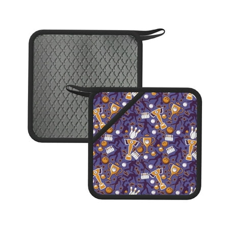 

Lukts Bowling Game for Silicone Anti-hot Mats - Heat Resistant for Kitchen Counter Dish Drying Mat Silicone Trivets Hot Pads for Kitchen Counter