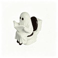 thumbnail image 2 of Halloween Ghost Decor Funny Reading Ghost on Toilet Statue Resin Toilet Ghost Figurine Spooky Cute Tabletop Ornament for Bathroom Shelf Desk Decor, 2 of 6
