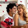 thumbnail image 6 of Preserved Red Real Rose with "I Love You" Heart Necklace, Eternal Flower Gift for Her, Mom, Wife, Girlfriend, Grandma on Valentine's Day, Christmas, Birthday, Mother's Day, Anniversary, Thanksgiving, 6 of 7