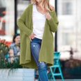 thumbnail image 4 of Cardigan Tricoté à Capuche Patchwork Manches Chauve-Souris Ouvert pour Femmes, 4 of 6