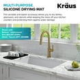 thumbnail image 4 of KRAUS Self-Draining Silicone Dish Drying Mat or Trivet for Kitchen Counter in Black, 4 of 11