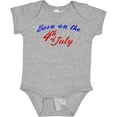 thumbnail image 3 of Inktastic Born on the 4th of July Boys or Girls Baby Bodysuit, 3 of 5