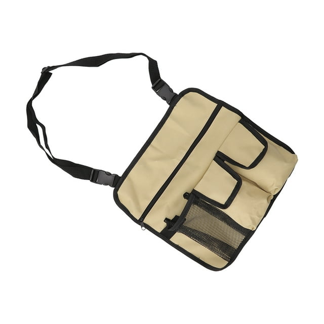 Sac de Rangement Latéral Réglable pour Chaise de Camping Portable Imperméable en Tissu Oxford