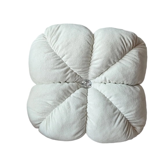 Leodye 1PCS Velvet Flower Pillow Round Flower Bud Pillow , Soft Floor Seat Pad, for Home office and Outdoor Use -13.78 in