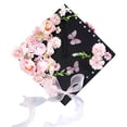 thumbnail image 2 of Floral Graduation Cap Decoration Kit, Graduation Cap Topper with Flowers, Floral Grad Cap Decorations With Faux Flower Heads 3D Butterfly Pearls Gift for Graduates, 2 of 7