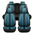 thumbnail image 3 of Maidao Car Seat Covers Full Set for Citroen for C5 2000-Present 5 Seats Leather Compatible Airbag Water Resistant Front Rear Cushion Protector Black and Blue, 3 of 8