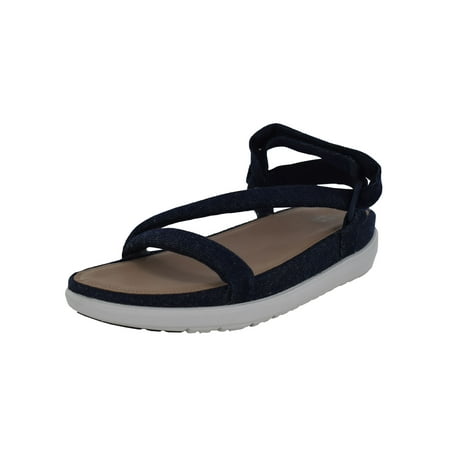 

Fitflop Womens Loosh Luxe Z-Strap - Denim Sandal Shoes Dark Blue US 6