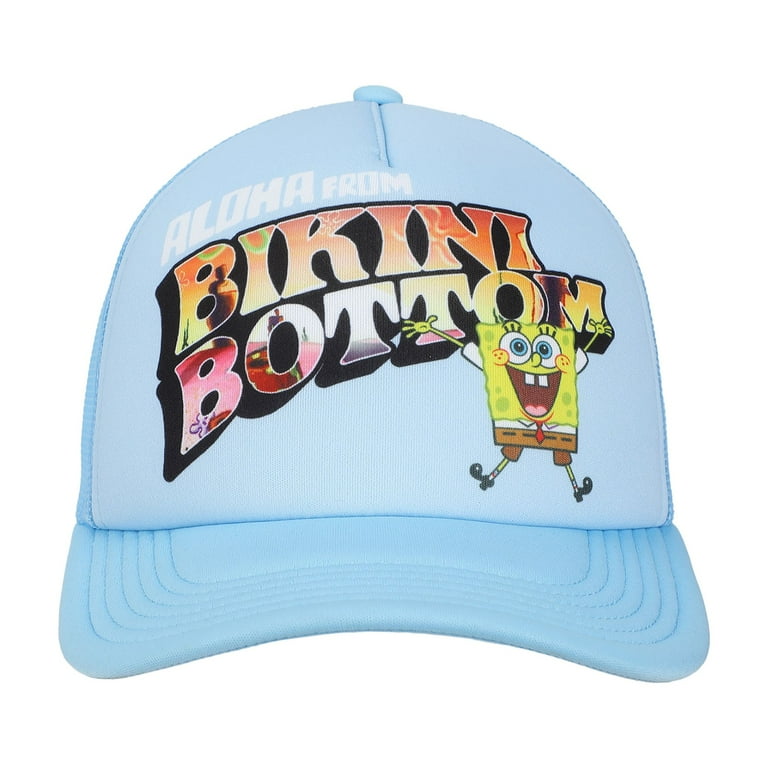 Spongebob Squarepants Bikini Bottom Blue Trucker Hat  display picture 3