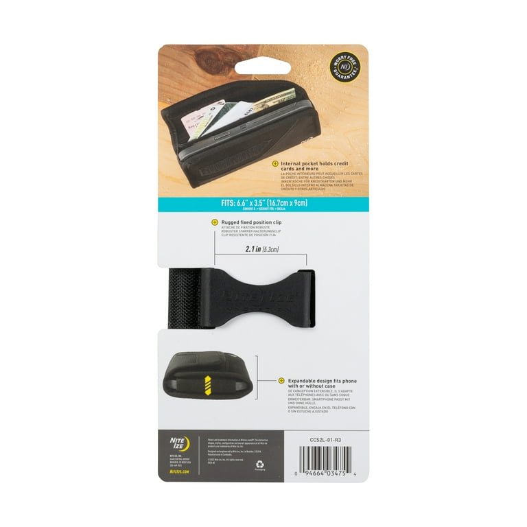 ネイバーフッド PORTABLE-3/E-CASE Nite Ize Universal Cellphone Clip Case Sideways, XXL Black