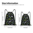 thumbnail image 2 of Disketp Space Rockets Drawstring Backpack Drawstring Gym Bags Draw String Bags for Sports, Gym, Travel, Swimming, Beach-Small, 2 of 6
