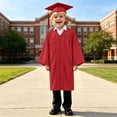 thumbnail image 5 of Kids Graduation Gown and Cap Set, Unisex Preschool Kindergarten Doctoral Robe with Pockets and 2026 Tassel for Girls Boys Zipper Ceremony Graduation Outfits 2-12Y Valentines Party Birthday Gifts, 5 of 8