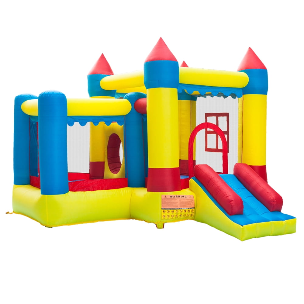 Zimtown Inflatable Bounce House Castle Ball Pit Jumper Moonwalk Bouncer Without Blower for Kids