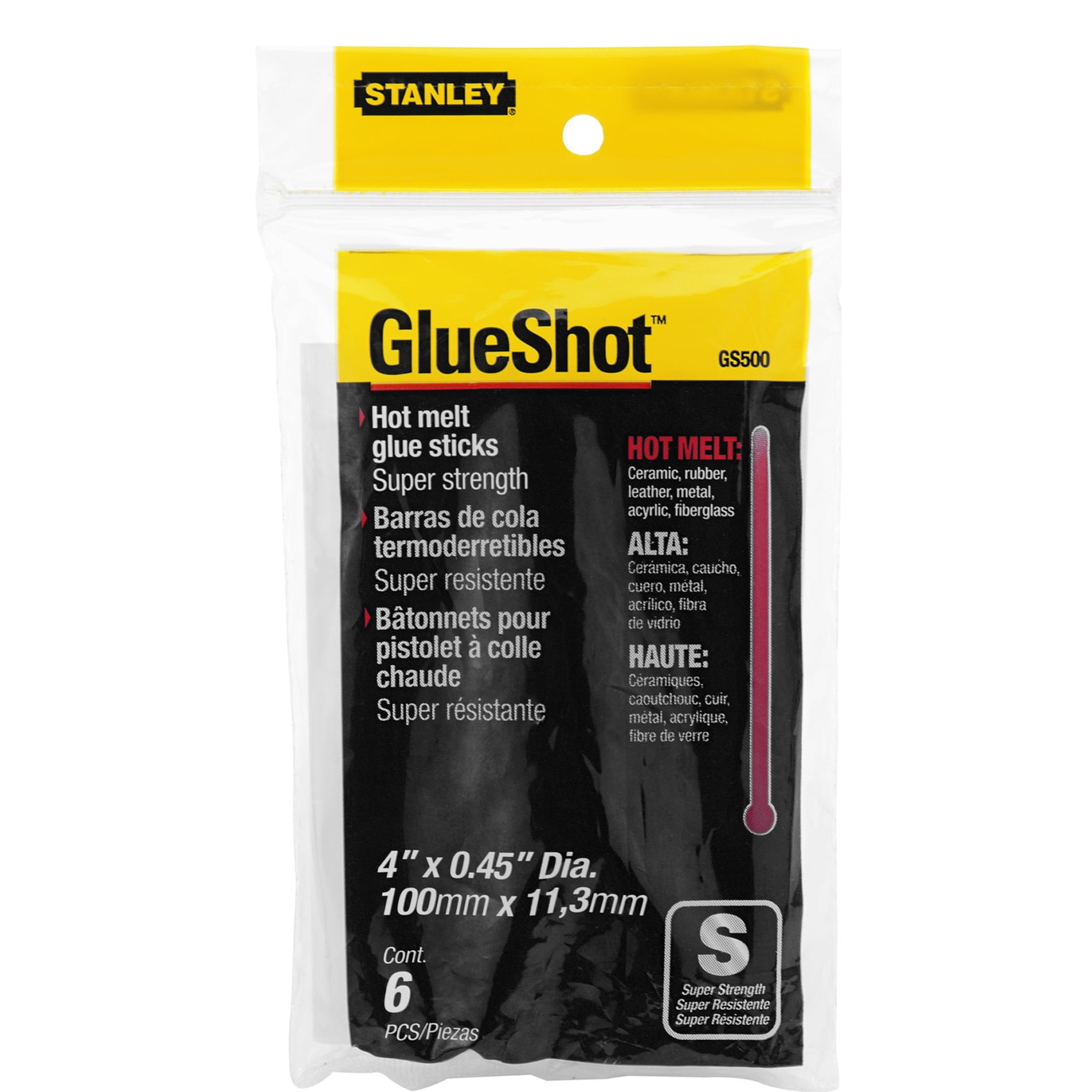 Stanley Hand Tools GS500 Extra Strength Hot Melt Glue Sticks