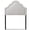 Gray, variant on Bowery Hill Polyester Fabric Beige King Headboard Rectangular Button-Tufted 77.61" Unassembled
