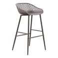 thumbnail image 1 of Moe's Home Collection Tabouret de Bar d'Extérieur Piazza - Ensemble de 2, Gris, 1 of 7
