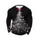 thumbnail image 2 of Amzcrzy Sudadera Para Hombre Con Estampado Navideño, Manga Larga, Cuello Redondo, Color Negro, Talla L, 2 of 4