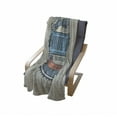 thumbnail image 4 of Rhode Island Soft Flannel Fleece Throw Blanket, United States Ocean State of America Grungy Western Style Illustration, Cozy Plush for Indoor and Outdoor Use, 60" x 80", Multicolor, by Ambesonne, 4 of 6