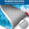 thumbnail image 4 of Red Blue Tie Dye Spiral Bathroom Rugs Sets 3 Piece,Toilet Cover Set,Absorbent Non Slip Bathroom Mats Sets with U-Shaped Contour Rug Toilet Rug Set, 4 of 5