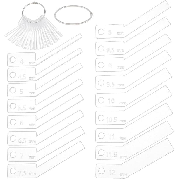 Regla de prueba de enfoque transparente de 17 piezas, herramienta de distancia de corte de acrílico para grabado y corte láser, ideal para trabajos de diseño y maquetación en general.