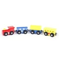 thumbnail image 3 of Lubelski 4Pcs Magnetic Wooden Miniature Train Carriage Model Developmental Kids Toy Gift, 3 of 7
