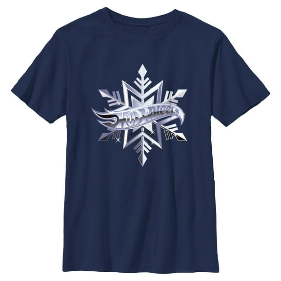 Boys Hot Wheels Snowflake Logo T Shirt