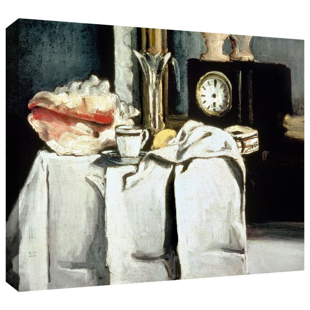 Paul Cezanne "The Black Marble Clock" Gallery-wrapped Canvas Art