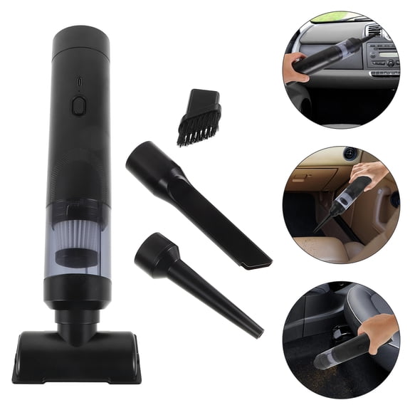 BESTYASH Portable Cordless Handheld Wet and Dry Vacuum Cleaner Black with Attachments for Car, Office, and Home Use