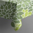 thumbnail image 5 of Green Floral and Petal Pattern Square Tablecloth,Waterproof Square Table Cover,Wipeable Spillproof Washable Table Cover for Home Kitchen Party Decor 42"X42"(107x107cm), 5 of 6